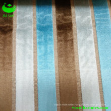 Three Colors Stripe Velvet Sofa Fabric (BS4012-17)